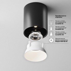 Накладной светильник Maytoni Alfa LED C064CL-12W4K-RD-B в Южноуральске - yuzhnouralsk.ok-mebel.com | фото 4