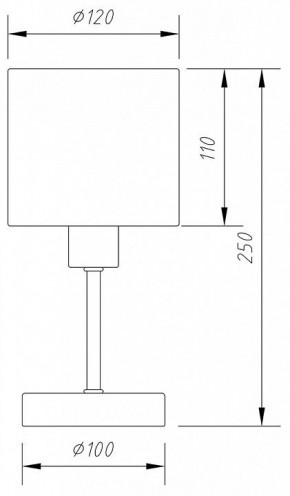 Настольная лампа декоративная Escada Denver 1109/1 Chrome/Beige в Южноуральске - yuzhnouralsk.ok-mebel.com | фото 6