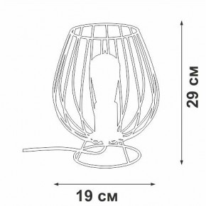 Настольная лампа декоративная Vitaluce V4296 V4296-0/1L в Южноуральске - yuzhnouralsk.ok-mebel.com | фото 3