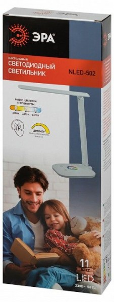 Настольная лампа офисная Эра  NLED-502-11W-W в Южноуральске - yuzhnouralsk.ok-mebel.com | фото 6