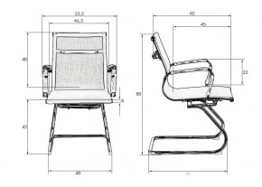 Офисное кресло для посетителей DOBRIN CODY MESH, черный в Южноуральске - yuzhnouralsk.ok-mebel.com | фото 13
