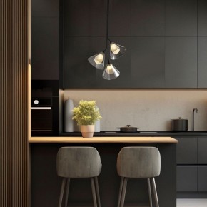 Подвесная люстра Eurosvet Enigma 70161/3 черный в Южноуральске - yuzhnouralsk.ok-mebel.com | фото 3