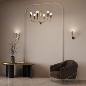 Подвесная люстра Eurosvet Rhyton 60167/6 латунь в Южноуральске - yuzhnouralsk.ok-mebel.com | фото 6