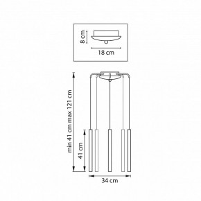 Подвесная люстра Lightstar Tubo L5T747247 в Южноуральске - yuzhnouralsk.ok-mebel.com | фото 3