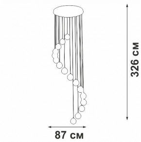 Подвесная люстра Vitaluce V2893 V2893-9/16S в Южноуральске - yuzhnouralsk.ok-mebel.com | фото 4