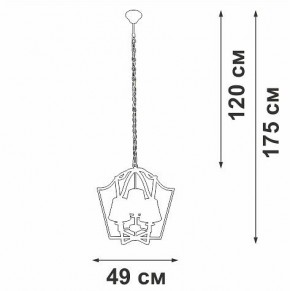 Подвесная люстра Vitaluce V4991 V4991-8/3 в Южноуральске - yuzhnouralsk.ok-mebel.com | фото 3