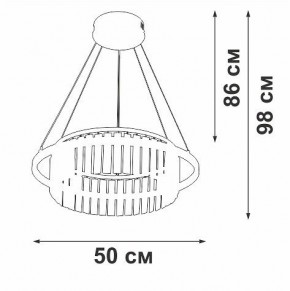 Подвесная люстра Vitaluce V54010 V54010-0/1S в Южноуральске - yuzhnouralsk.ok-mebel.com | фото 6