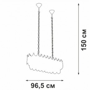 Подвесная люстра Vitaluce V58120 V58120-8/11 в Южноуральске - yuzhnouralsk.ok-mebel.com | фото 3