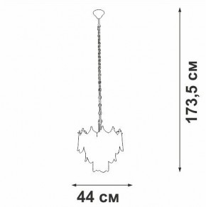 Подвесная люстра Vitaluce V5813 V5813-8/5 в Южноуральске - yuzhnouralsk.ok-mebel.com | фото 3