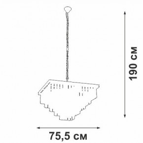 Подвесная люстра Vitaluce V5818 V5818-8/13 в Южноуральске - yuzhnouralsk.ok-mebel.com | фото 5