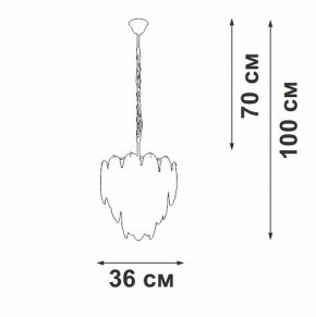 Подвесная люстра Vitaluce V5887 V5887-9/7 в Южноуральске - yuzhnouralsk.ok-mebel.com | фото 5