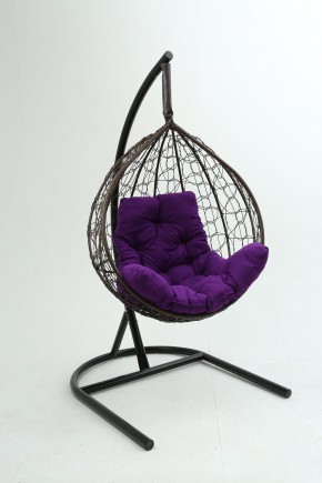 Подвесное кресло Бароло (коричневый/фиолетовый) в Южноуральске - yuzhnouralsk.ok-mebel.com | фото