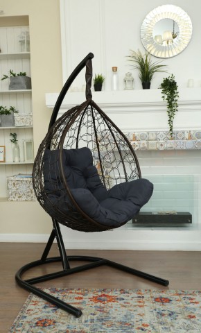 Подвесное кресло Бароло (коричневый/графит) в Южноуральске - yuzhnouralsk.ok-mebel.com | фото