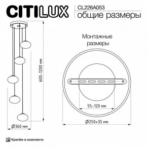 Подвесной светильник Citilux Atman Smart CL226A053 в Южноуральске - yuzhnouralsk.ok-mebel.com | фото 9