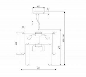 Подвесной светильник Eurosvet Claire 60170/8 золото Smart в Южноуральске - yuzhnouralsk.ok-mebel.com | фото 5
