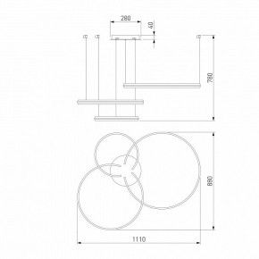 Подвесной светильник Eurosvet Gap 90180/3 золото в Южноуральске - yuzhnouralsk.ok-mebel.com | фото 5