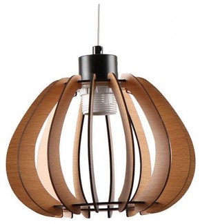 Подвесной светильник Imex MD.9012 MD.9012-1-P-BK+WOOD в Южноуральске - yuzhnouralsk.ok-mebel.com | фото 1