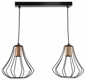Подвесной светильник Imex MD.9050 MD.9050-2-P-BK+WOOD в Южноуральске - yuzhnouralsk.ok-mebel.com | фото