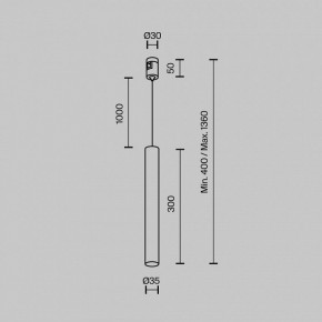 Подвесной светильник Maytoni Focus Led TR155-1-5W3K-B в Южноуральске - yuzhnouralsk.ok-mebel.com | фото 5