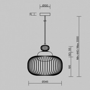 Подвесной светильник Maytoni Levitation MOD376PL-01G в Южноуральске - yuzhnouralsk.ok-mebel.com | фото 5