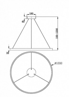 Подвесной светильник Maytoni Rim MOD058PL-L54BK в Южноуральске - yuzhnouralsk.ok-mebel.com | фото 4