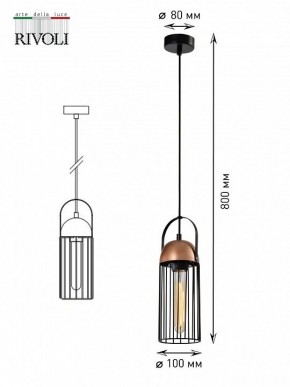 Подвесной светильник Rivoli Anemon Б0047359 в Южноуральске - yuzhnouralsk.ok-mebel.com | фото 9