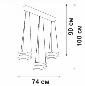 Подвесной светильник Vitaluce V3047 V3047-1/3S в Южноуральске - yuzhnouralsk.ok-mebel.com | фото 4