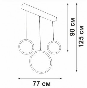 Подвесной светильник Vitaluce V3050 V3050-0/3S в Южноуральске - yuzhnouralsk.ok-mebel.com | фото 5