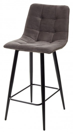 Полубарный стул CHILLI-QB графит #14, велюр / черный каркас (H=66cm) М-City в Южноуральске - yuzhnouralsk.ok-mebel.com | фото 1