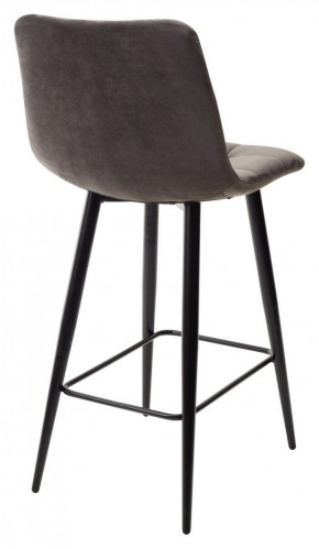 Полубарный стул CHILLI-QB графит #14, велюр / черный каркас (H=66cm) М-City в Южноуральске - yuzhnouralsk.ok-mebel.com | фото 4