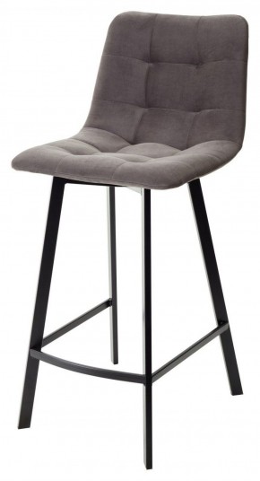 Полубарный стул CHILLI-QB SQUARE графит #14, велюр / черный каркас (H=66cm) М-City в Южноуральске - yuzhnouralsk.ok-mebel.com | фото 1
