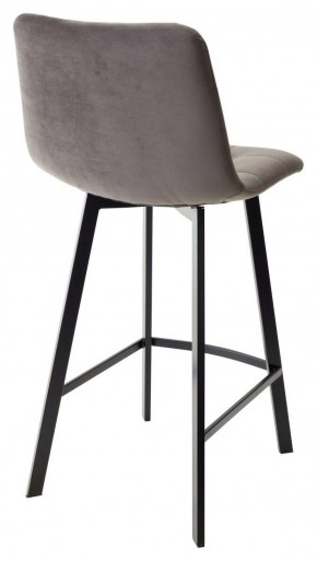 Полубарный стул CHILLI-QB SQUARE графит #14, велюр / черный каркас (H=66cm) М-City в Южноуральске - yuzhnouralsk.ok-mebel.com | фото 3