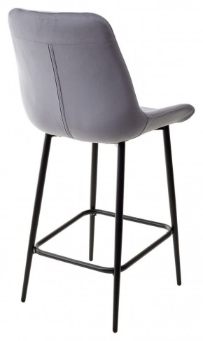 Полубарный стул ХОФМАН, цвет H-14 Серый, велюр / черный каркас H=63cm М-City в Южноуральске - yuzhnouralsk.ok-mebel.com | фото 5