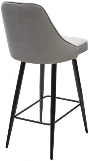 Полубарный стул NEPAL-PB СВЕТЛО- СЕРЫЙ BM-4, велюр/ черный каркас (H=68cm) М-City в Южноуральске - yuzhnouralsk.ok-mebel.com | фото 4