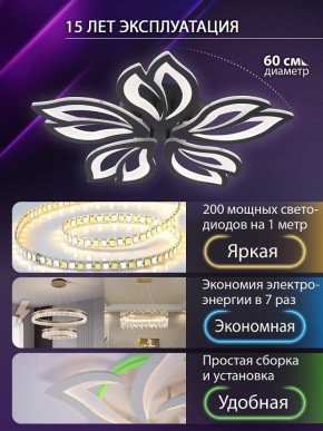 Потолочная люстра Natali Kovaltseva FORTUNA LED LAMPS 81107/5C в Южноуральске - yuzhnouralsk.ok-mebel.com | фото 5