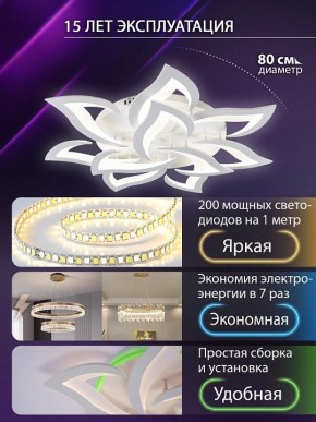 Потолочная люстра Natali Kovaltseva OLIMP LED SMART 84005 в Южноуральске - yuzhnouralsk.ok-mebel.com | фото 5