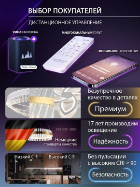 Потолочная люстра Natali Kovaltseva OLIMP LED SMART 84005 в Южноуральске - yuzhnouralsk.ok-mebel.com | фото 8