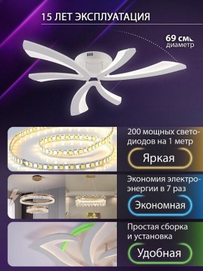 Потолочная люстра Natali Kovaltseva VIO LED LAMPS 81453 в Южноуральске - yuzhnouralsk.ok-mebel.com | фото 5