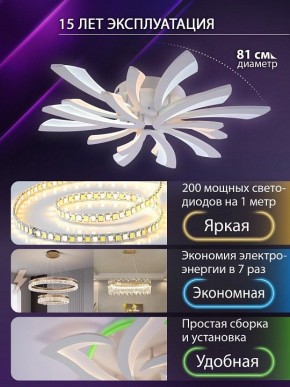 Потолочная люстра Natali Kovaltseva VIO LED LAMPS 81454 в Южноуральске - yuzhnouralsk.ok-mebel.com | фото 5