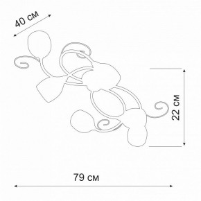 Потолочная люстра Vitaluce V3269 V3269-3/6PL в Южноуральске - yuzhnouralsk.ok-mebel.com | фото 2