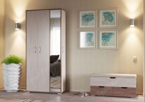 Прихожая ДОМИНО mini Бодега темный/светлый в Южноуральске - yuzhnouralsk.ok-mebel.com | фото 2