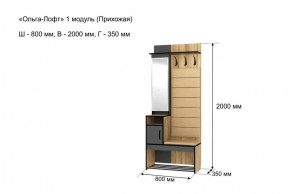 ОЛЬГА-ЛОФТ 1 Прихожая в Южноуральске - yuzhnouralsk.ok-mebel.com | фото 4