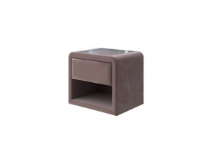 PROxSON Тумба Cube (Ткань: Велюр Shaggy Chocolate) 52x41 в Южноуральске - yuzhnouralsk.ok-mebel.com | фото