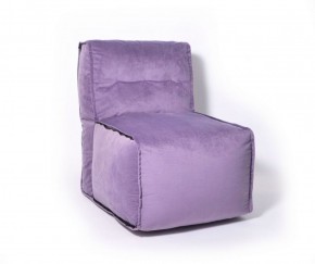Прямое модульное бескаркасное кресло Комфорт (Фиолет велюр) в Южноуральске - yuzhnouralsk.ok-mebel.com | фото