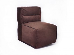 Прямое модульное бескаркасное кресло Комфорт (Шоколад велюр) в Южноуральске - yuzhnouralsk.ok-mebel.com | фото