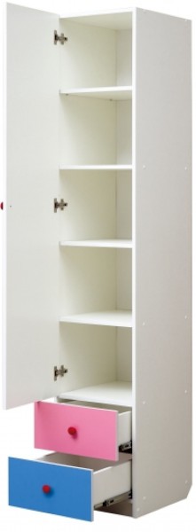 Шкаф 1-но дверный с ящиками и фотопечатью Совята 1.3 (400) в Южноуральске - yuzhnouralsk.ok-mebel.com | фото 2