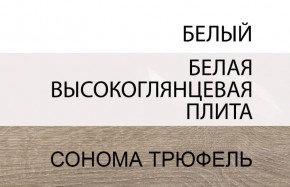 Шкаф 2D/TYP 20A, LINATE ,цвет белый/сонома трюфель в Южноуральске - yuzhnouralsk.ok-mebel.com | фото 4