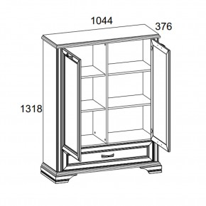 Шкаф 2D1SL, MONAKO, цвет Сосна винтаж/дуб анкона в Южноуральске - yuzhnouralsk.ok-mebel.com | фото 3