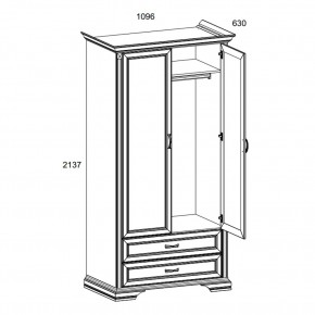 Шкаф 2DG2S, MONAKO, цвет Сосна винтаж/дуб анкона в Южноуральске - yuzhnouralsk.ok-mebel.com | фото 3