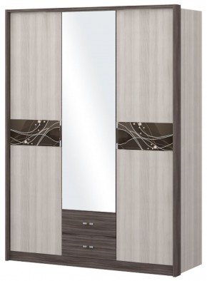 Шкаф 3-х дверный с зеркалом Шк68.2 МС Николь в Южноуральске - yuzhnouralsk.ok-mebel.com | фото